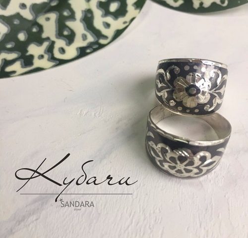 казахские кольца из серебра