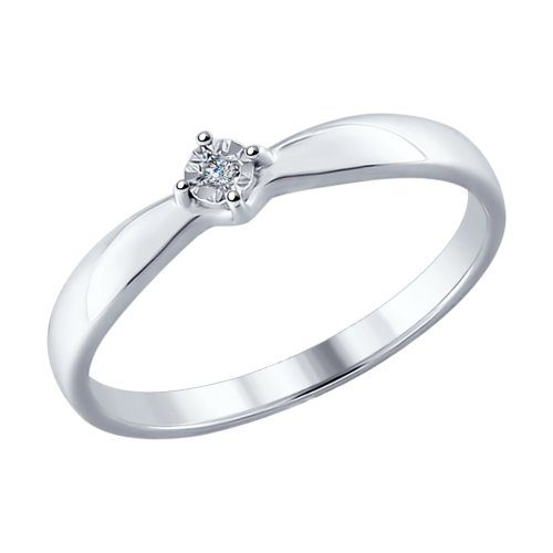 недорогое кольцо с бриллиантом соколов